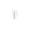 Luminaires Osram E14 LED 2.8 Watt blanc chaud 250 Lumen