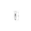 Luminaires Osram E14 LED 2.9 Watt blanc chaud dimmable 470 Lumen