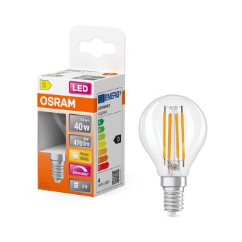 Luminaires Osram E14 LED 4.5 Watt blanc chaud dimmable 470 Lumen