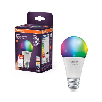 Luminaires Osram E27 LED 9 Watt Multicolore (RGB) dimmable 806 Lumen