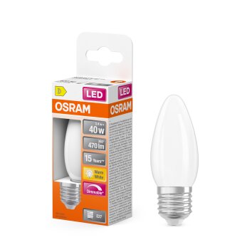 Luminaires Osram E27 LED 4.8 Watt blanc chaud dimmable 470 Lumen