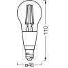 Luminaires Osram E14 LED 4 Watt blanc chaud dimmable 470 Lumen