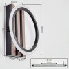 Galen Applique murale LED Couleur bois, Noir, 1 lumière