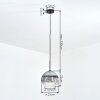 Koyoto Suspension, Boule lumineuse, Suspension Clair, Fumé, 1 lumière
