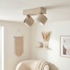 Narel Plafonnier LED Sable, 2 lumières