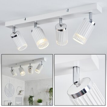 Fenik Plafonnier Blanc, 4 lumières