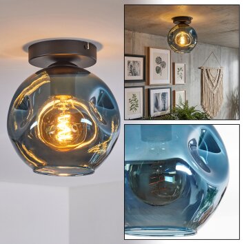Ripoll Plafonnier, Boule lumineuse Bleu, 1 lumière