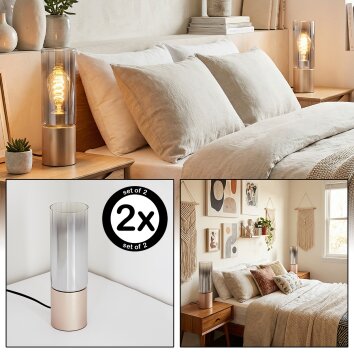 Dulcita Lampe à poser Brun, 1 lumière