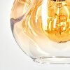 Ripoll Suspension, Boule lumineuse, Suspension Ambre, Clair, 1 lumière