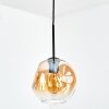 Ripoll Suspension, Boule lumineuse, Suspension Ambre, Clair, 1 lumière