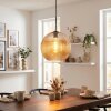 Koyoto Suspension, Boule lumineuse, Suspension Ambre, 1 lumière