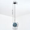 Ripoll Suspension, Boule lumineuse, Suspension Bleu, 1 lumière