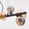 Chehalis Suspension, Boule lumineuse, Suspension Ambre, Fumé, 8 lumières