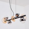 Chehalis Suspension, Boule lumineuse, Suspension Ambre, Clair, Fumé, 8 lumières