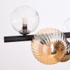 Chehalis Suspension, Boule lumineuse, Suspension Ambre, Clair, Fumé, 8 lumières