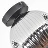 Ripoll Plafonnier, Boule lumineuse Chrome, Fumé, 1 lumière