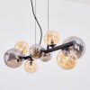 Chehalis Suspension, Boule lumineuse, Suspension Ambre, Fumé, 8 lumières
