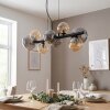 Chehalis Suspension, Boule lumineuse, Suspension Ambre, Fumé, 8 lumières