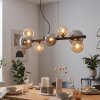 Chehalis Suspension, Boule lumineuse, Suspension Ambre, Fumé, 8 lumières