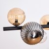 Chehalis Suspension, Boule lumineuse, Suspension Ambre, Clair, Fumé, 8 lumières
