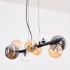 Chehalis Suspension, Boule lumineuse, Suspension Ambre, Clair, Fumé, 8 lumières