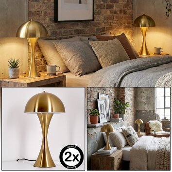 Garil Lampe à poser Laiton, 1 lumière