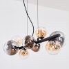 Chehalis Suspension, Boule lumineuse, Suspension Ambre, Clair, Fumé, 8 lumières