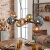 Chehalis Suspension, Boule lumineuse, Suspension Bleu, Vert, Cuivré, 8 lumières
