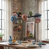 Chehalis Suspension, Boule lumineuse, Suspension Bleu, Vert, Cuivré, 8 lumières