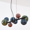 Chehalis Suspension, Boule lumineuse, Suspension Bleu, Vert, Cuivré, 8 lumières
