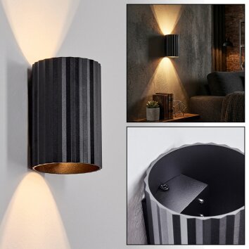 Fonir Luminaire Up & Down, Applique murale Noir, 1 lumière