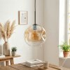 Ripoll Suspension, Boule lumineuse, Suspension Ambre, Clair, 1 lumière