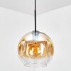 Ripoll Suspension, Boule lumineuse, Suspension Ambre, Clair, 1 lumière