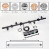 Chehalis Suspension, Boule lumineuse, Suspension Ambre, Clair, Fumé, 8 lumières