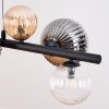Chehalis Suspension, Boule lumineuse, Suspension Ambre, Clair, Fumé, 8 lumières