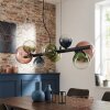 Chehalis Suspension, Boule lumineuse, Suspension Bleu, Vert, Clair, Cuivré, 8 lumières