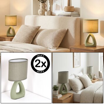 Garin Lampe à poser Vert, 1 lumière