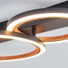 Macos Plafonnier LED Noir, 1 lumière
