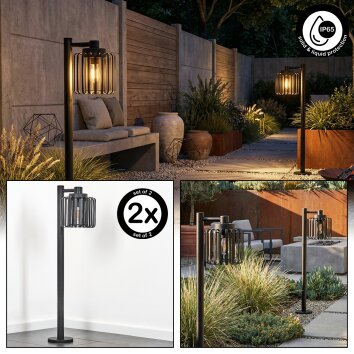 Horil Luminaire extérieur, Eclairage de chemin Noir, 1 lumière