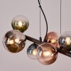 Chehalis Suspension, Boule lumineuse, Suspension Bleu, Chrome, Vert, Clair, Cuivré, Fumé, 8 lumières