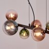 Chehalis Suspension, Boule lumineuse, Suspension Bleu, Vert, Clair, Cuivré, 8 lumières