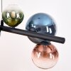 Chehalis Suspension, Boule lumineuse, Suspension Bleu, Vert, Clair, Cuivré, 8 lumières