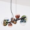 Chehalis Suspension, Boule lumineuse, Suspension Bleu, Chrome, Vert, Clair, Cuivré, Fumé, 8 lumières