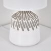 Mirvel Lampe à poser Gris, Blanc, 1 lumière