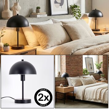 Veltri Lampe à poser Noir, 1 lumière