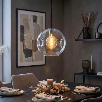 Ripoll Suspension, Boule lumineuse, Suspension Clair, 1 lumière