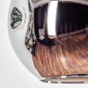 Ripoll Suspension, Boule lumineuse, Suspension Chrome, Fumé, 1 lumière