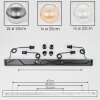 Koyoto Suspension, Boule lumineuse, Suspension Ambre, Clair, Fumé, 4 lumières