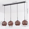 Koyoto Suspension, Boule lumineuse, Suspension Cuivré, 4 lumières