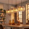 Koyoto Suspension, Boule lumineuse, Suspension Ambre, Clair, 4 lumières